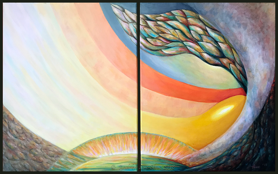 Earth Spirit - Acrylics on canvas- 2018