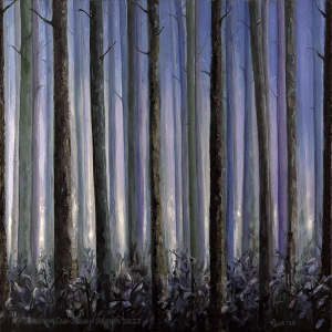 3rd painting in the Forest Harmonies triptych - Midnight