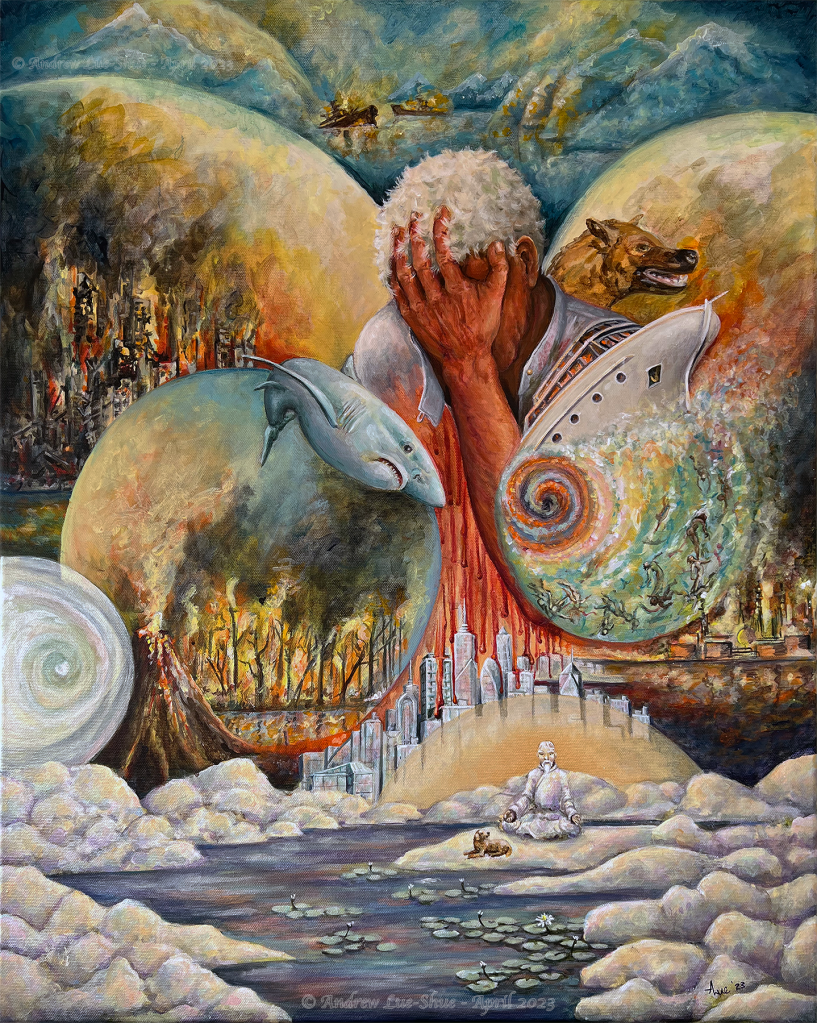 Converging Realities - The Emergence of Being
Acrylics on Canvas 24" X 30"